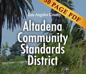 Altadena Community Standards District Ordinance