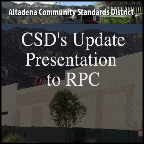 CSD’s Update Presentation to RPC