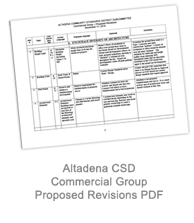 CSD Residential Recommendations